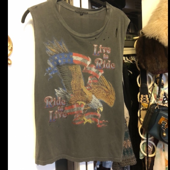 “Live To Ride” Muscle tee by Truly Madly Deeply - Picture 2 of 6